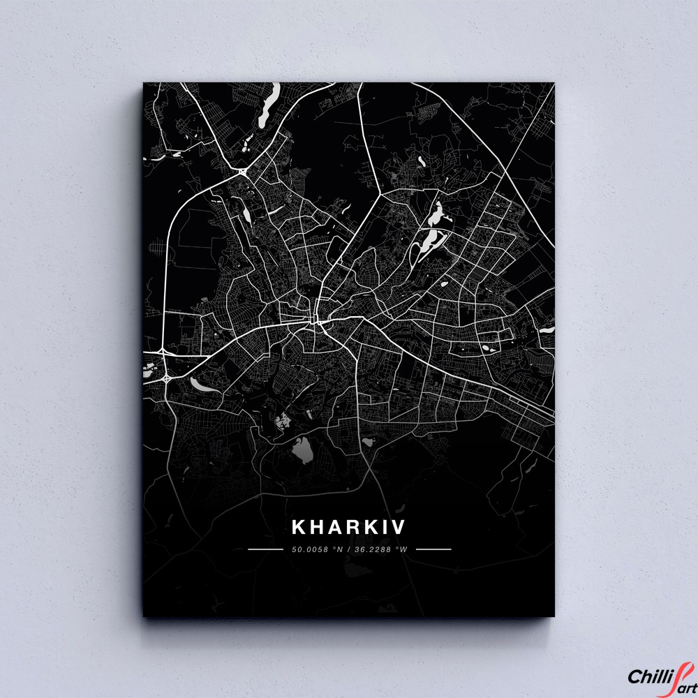 Картина Kharkiv map