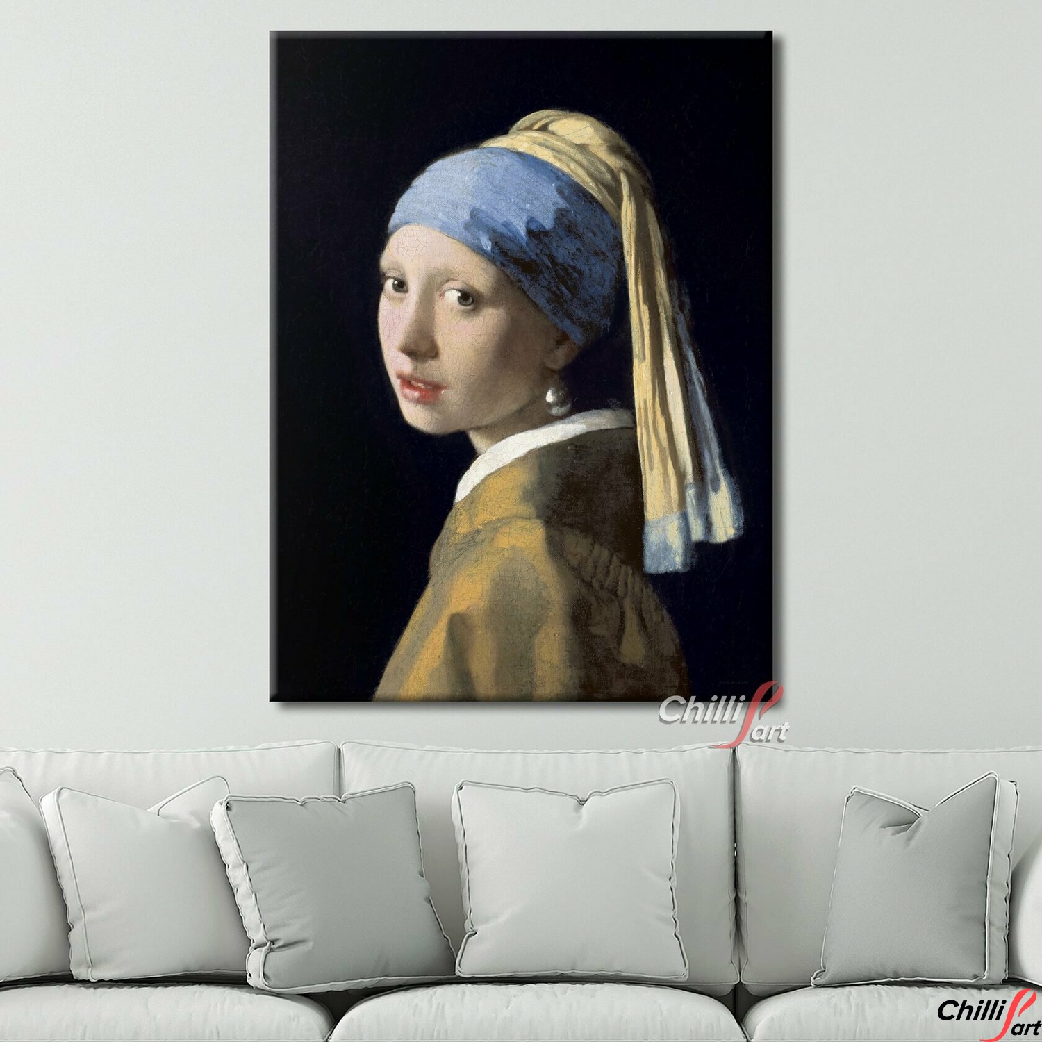 Картина Девушка с жемчужной сережкой