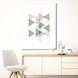 Картина Pastel Triangles Green