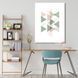 Картина Pastel Triangles Green