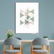 Картина Pastel Triangles Green
