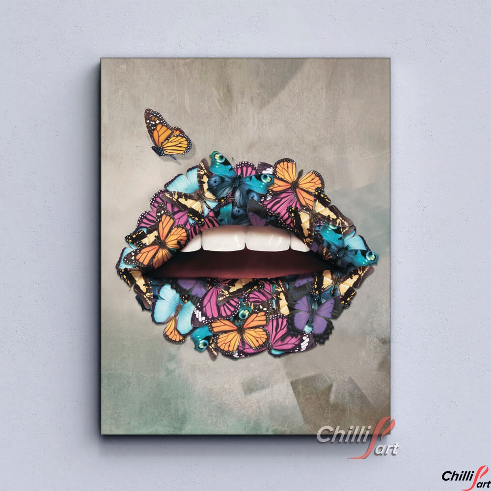 Картина Butterfly Lips