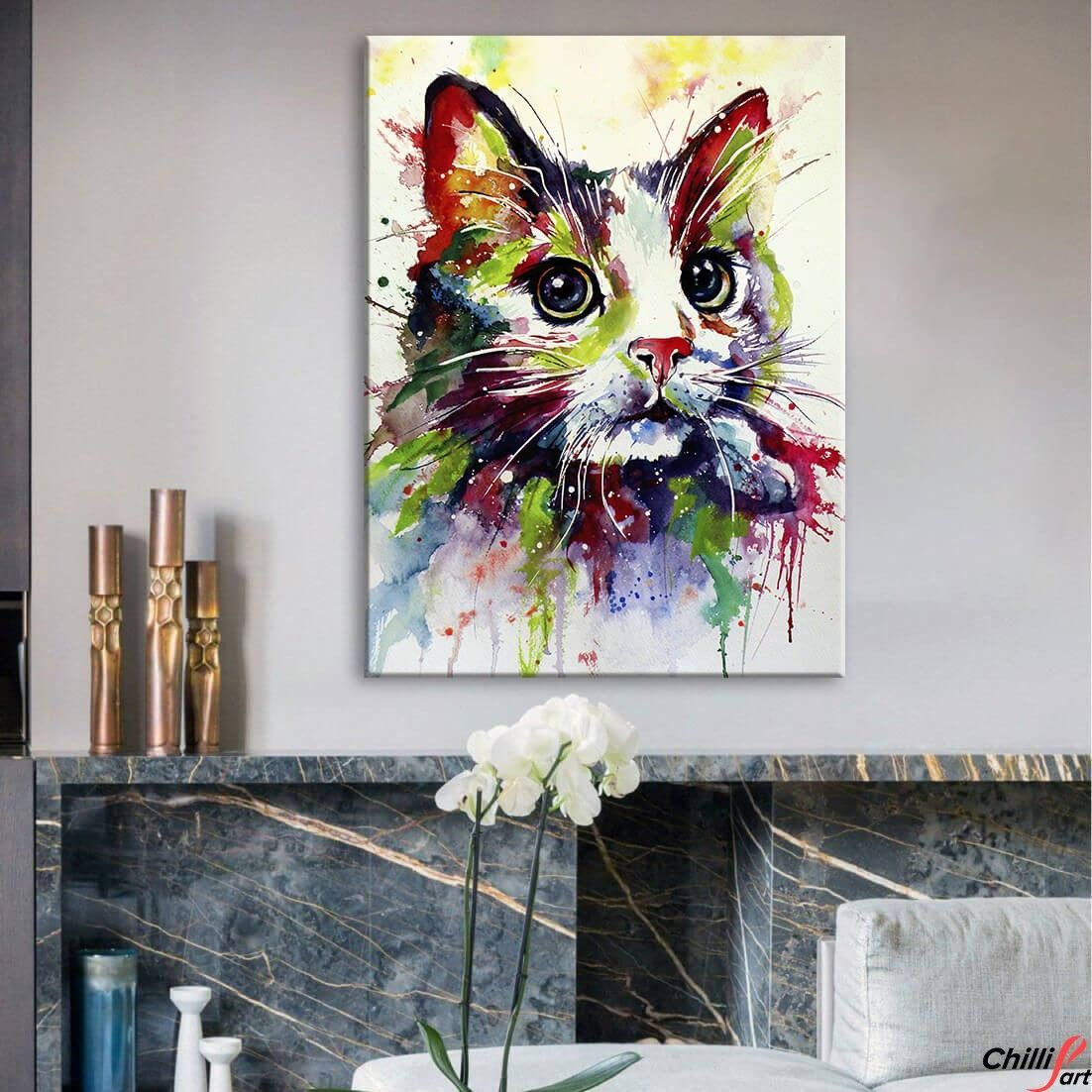 Картина Watercolor Pussycat