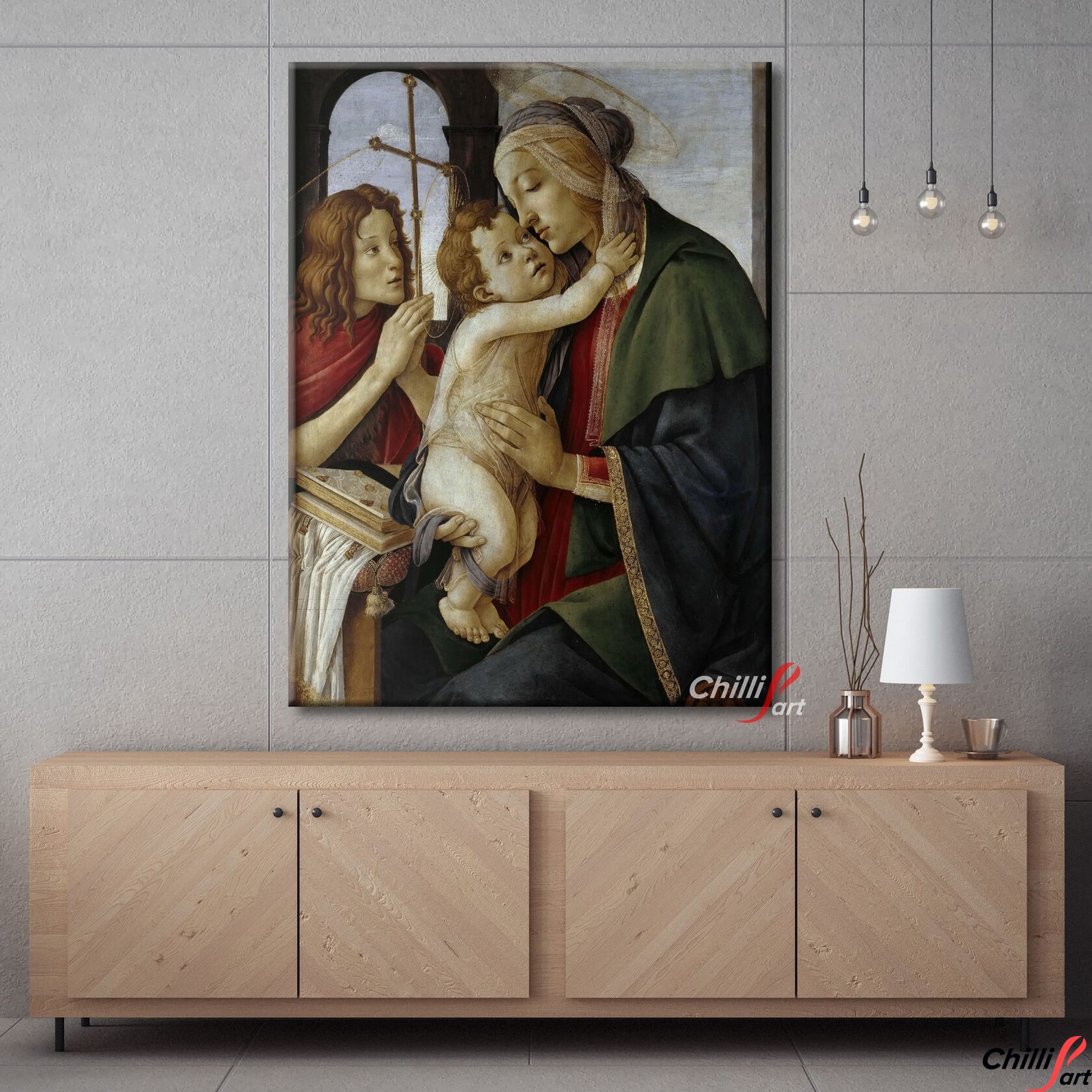 Картина Мадонна с младенцем и Иоанном Крестителем