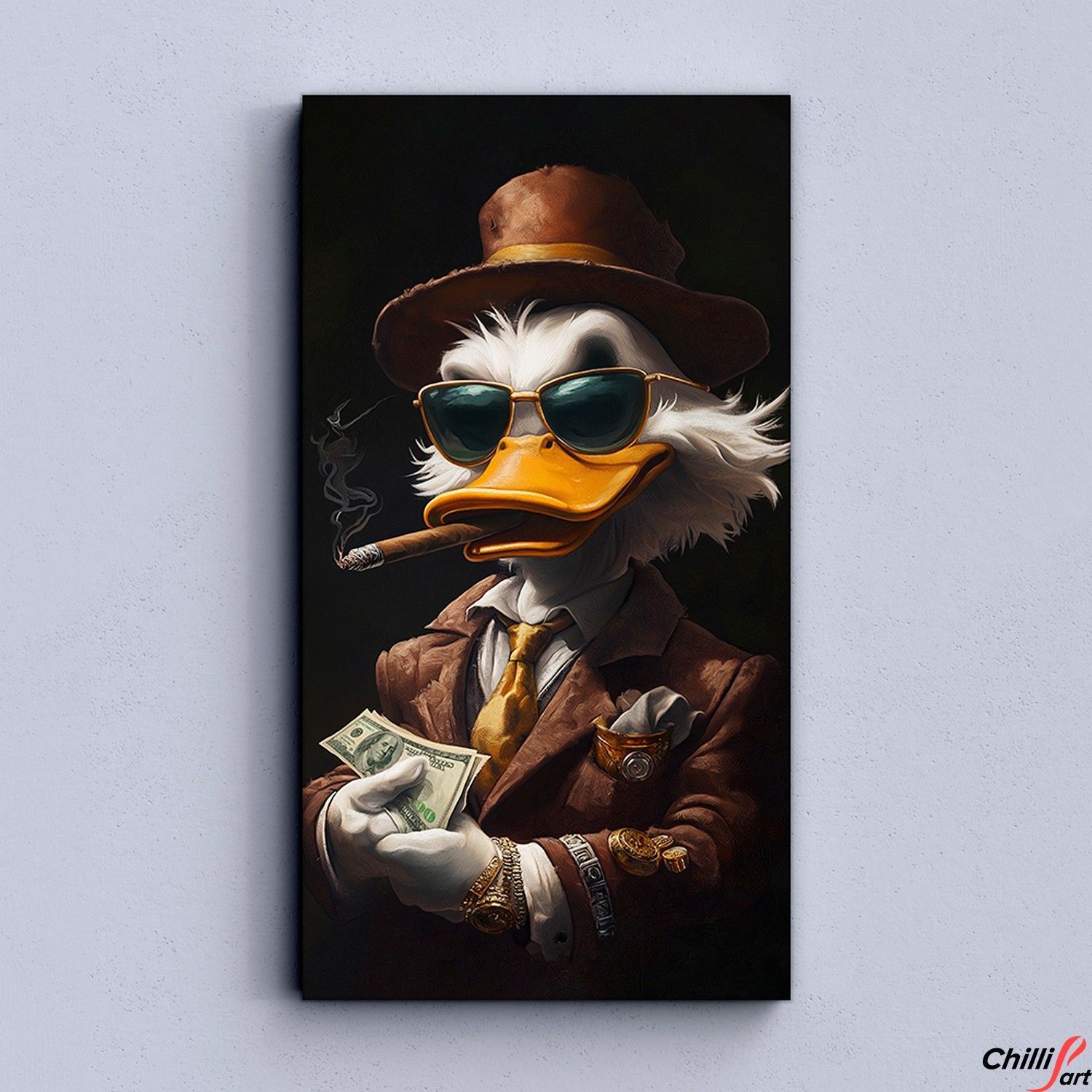 Картина Scrooge No Luck, Just Business - 50х100 см - БЕЗ РАМКИ
