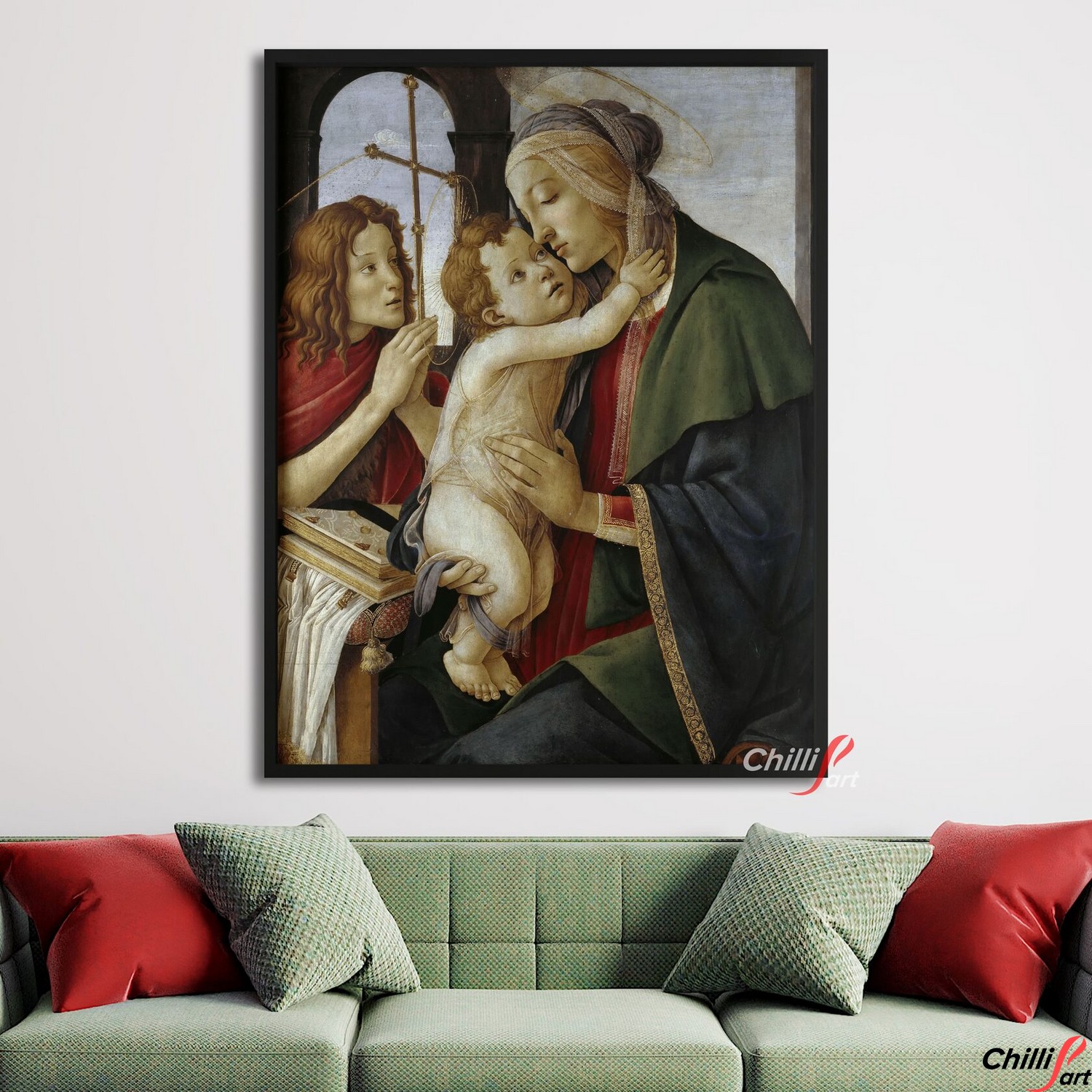 Картина Мадонна с младенцем и Иоанном Крестителем