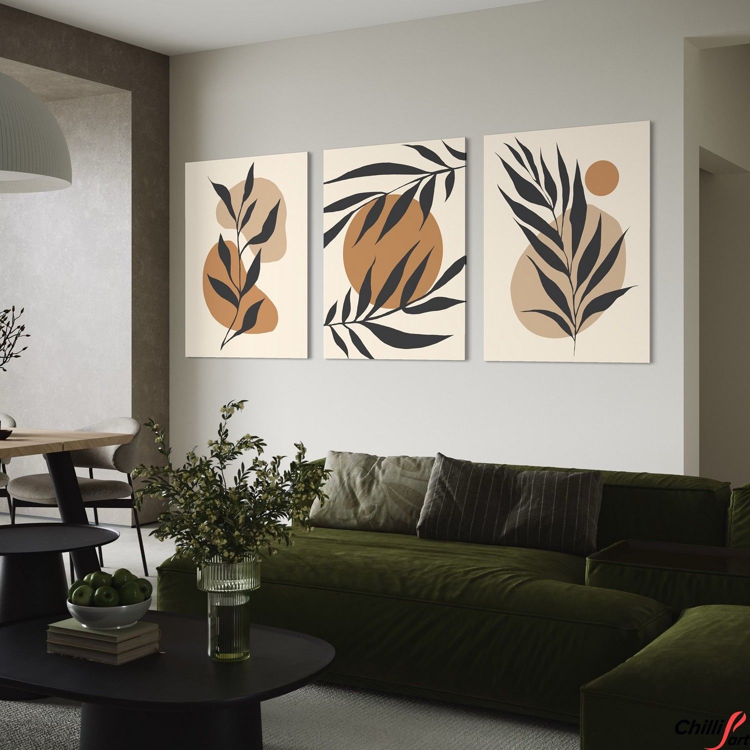 Картина Boho Leaves