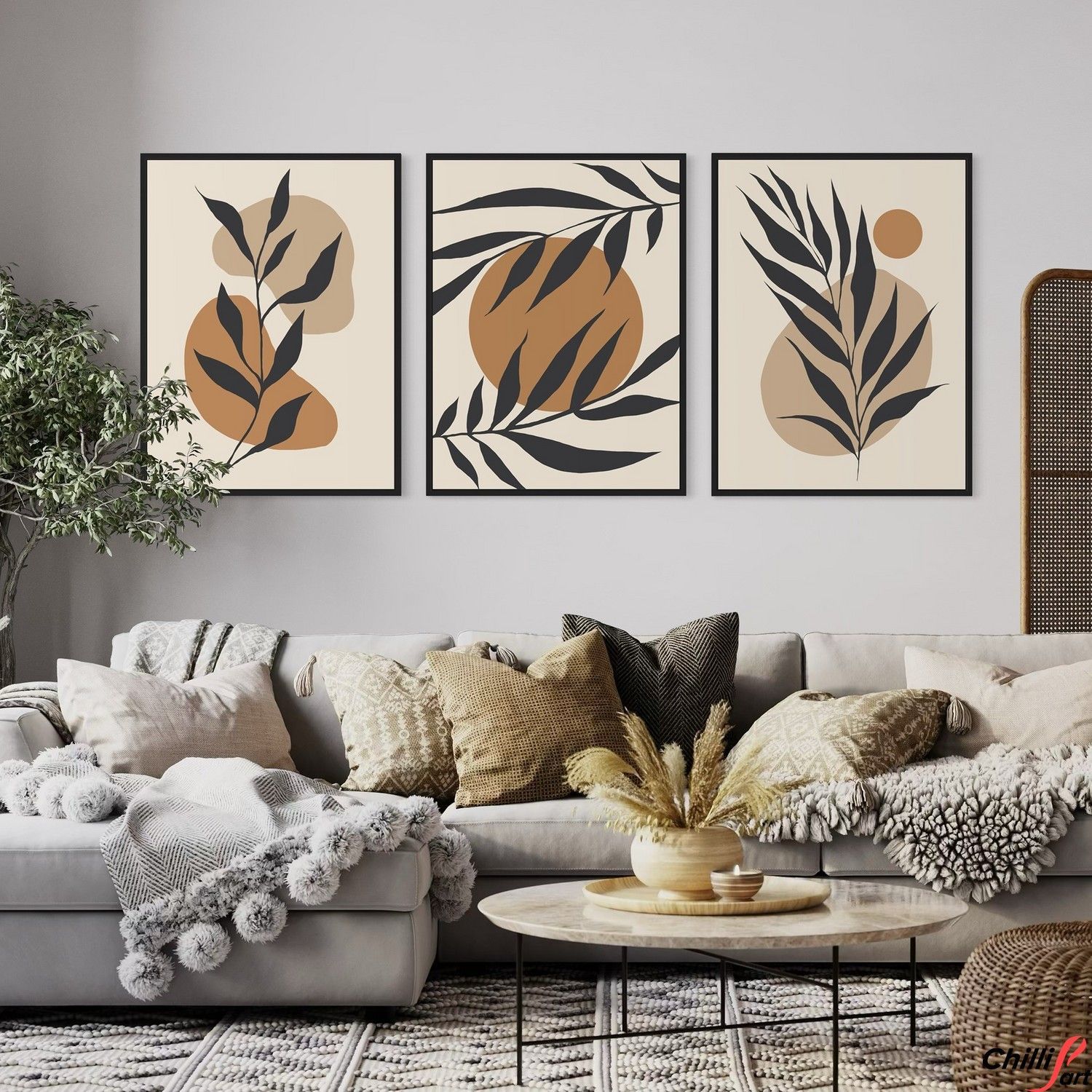 Картина Boho Leaves
