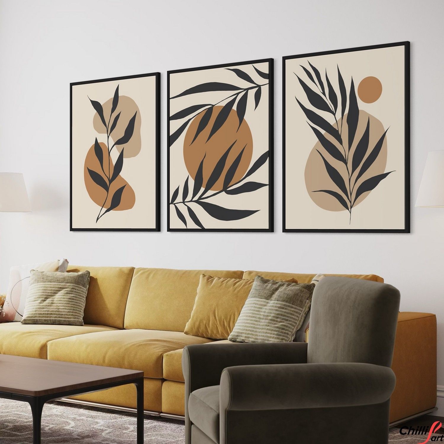 Картина Boho Leaves