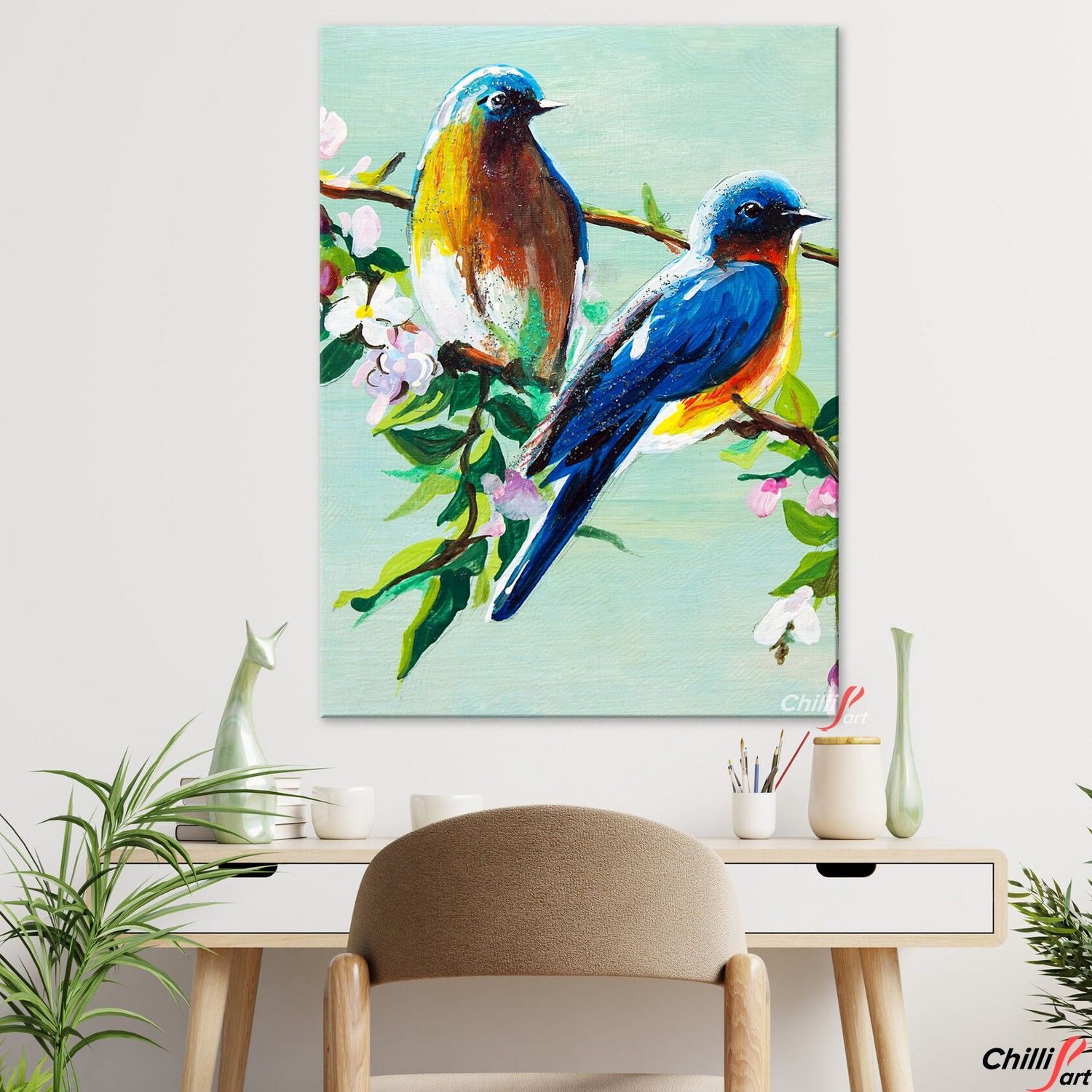 Картина Daisy Blue Birds