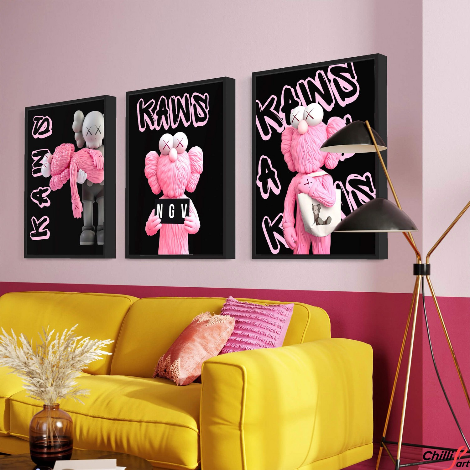 Картина Pink KAWS