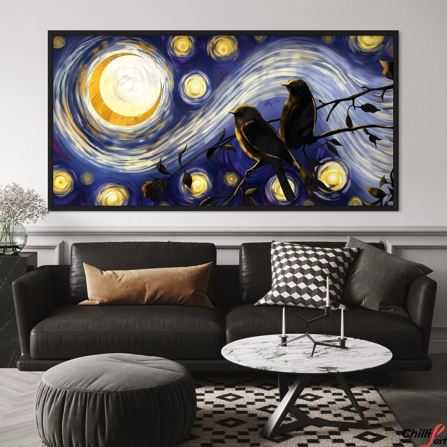Картина Starry Night Birds