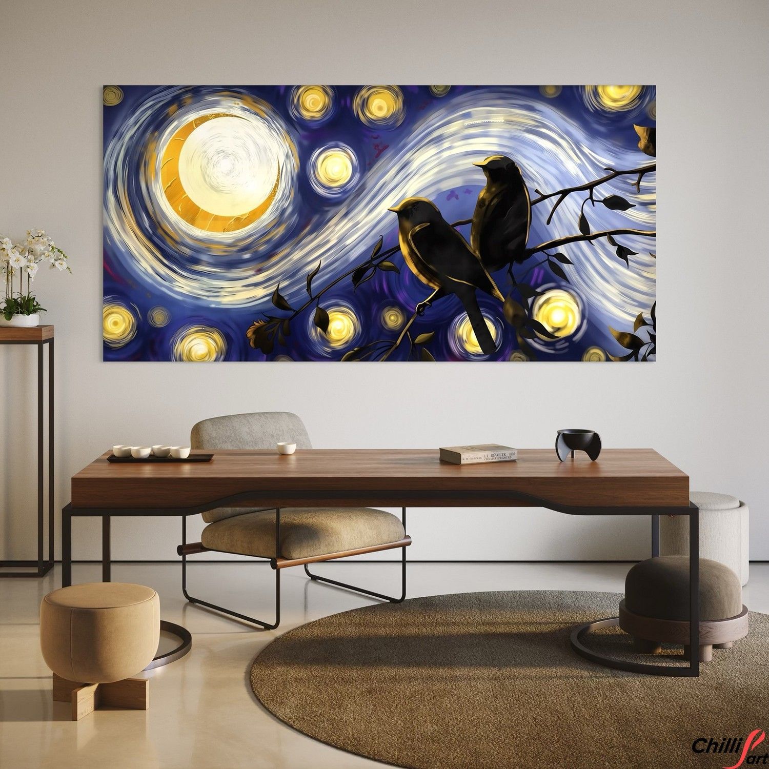 Картина Starry Night Birds