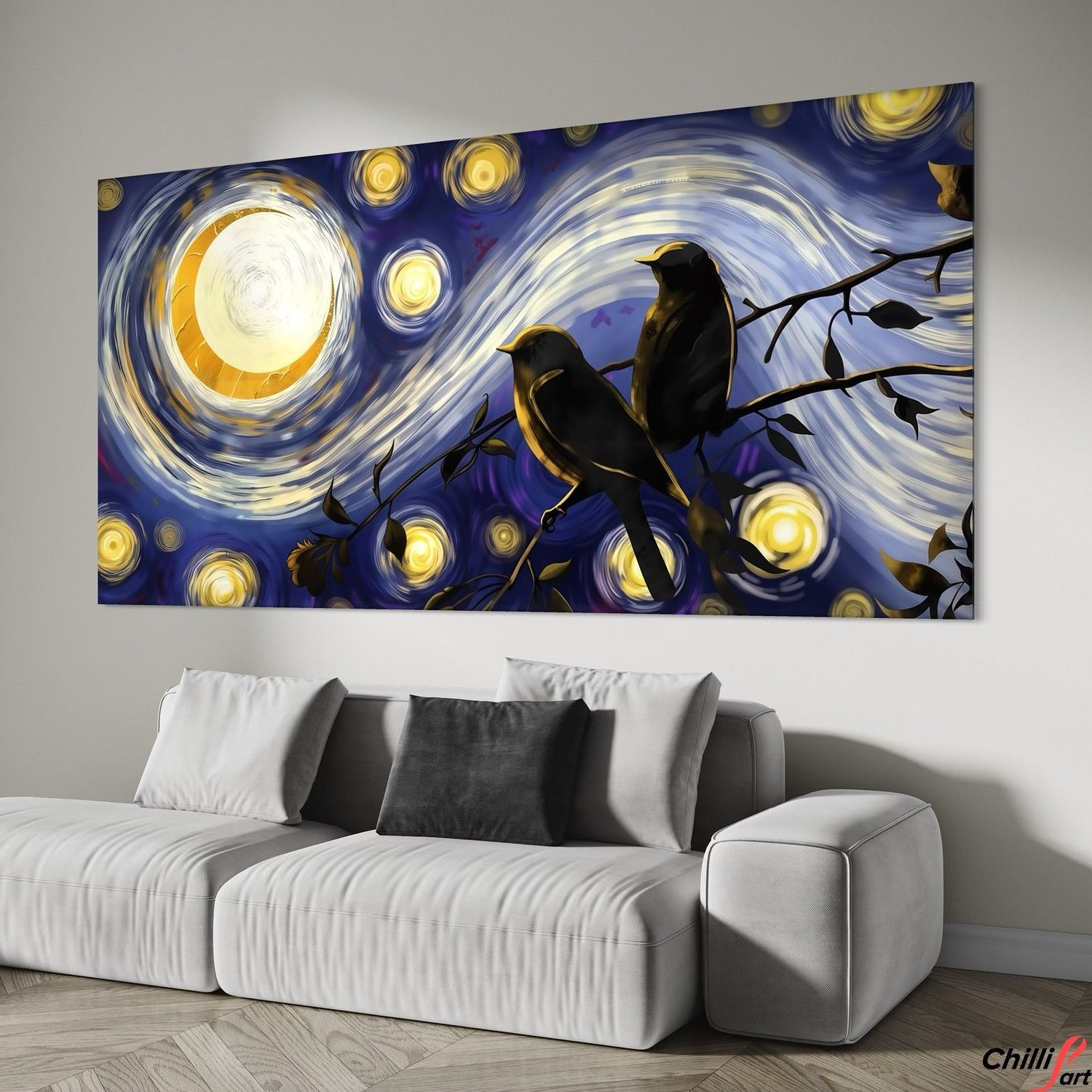 Картина Starry Night Birds