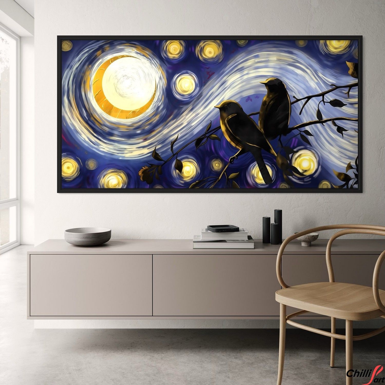 Картина Starry Night Birds