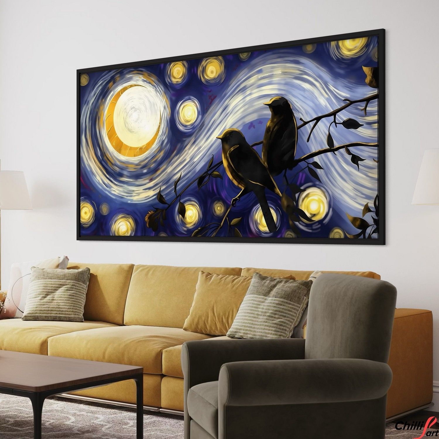 Картина Starry Night Birds