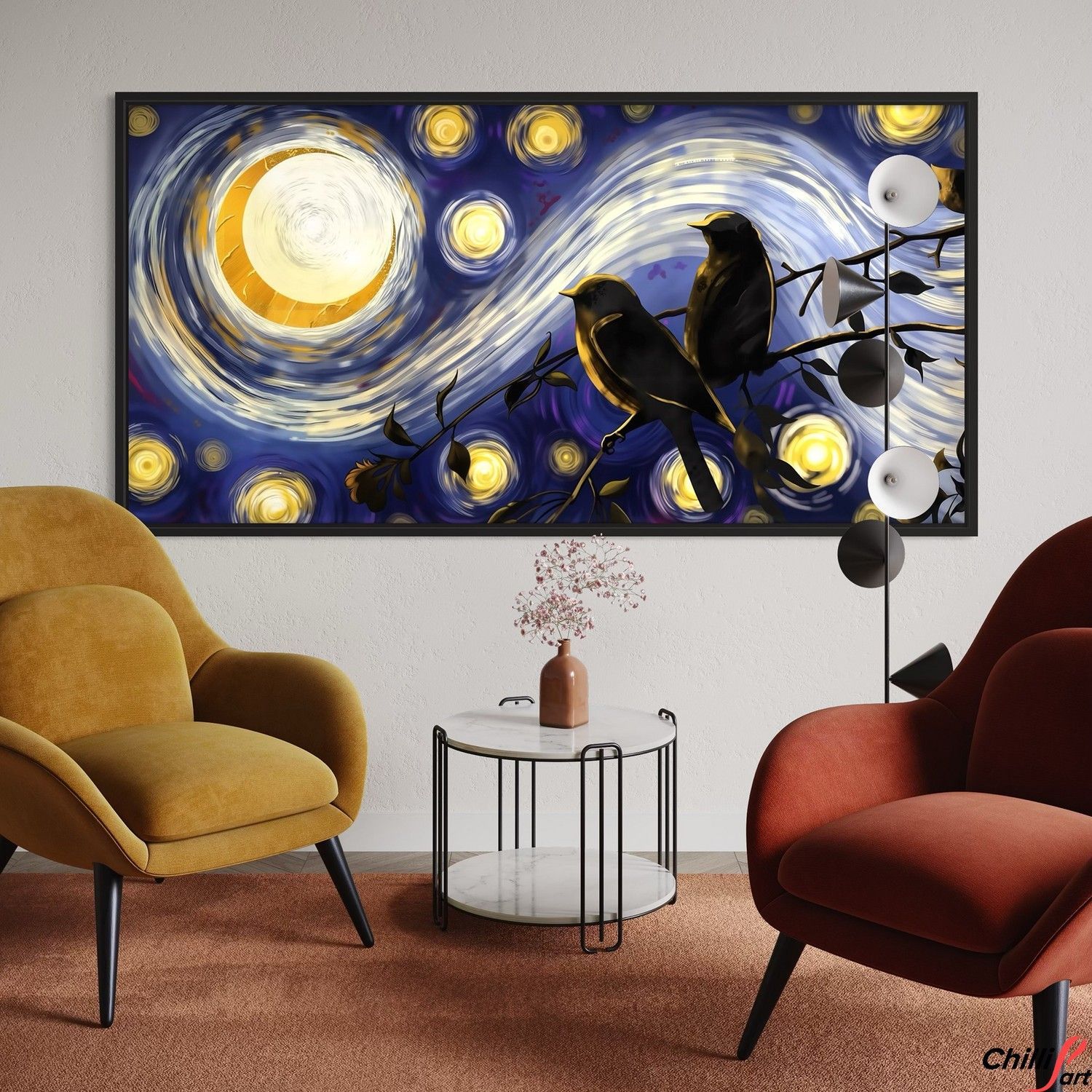 Картина Starry Night Birds