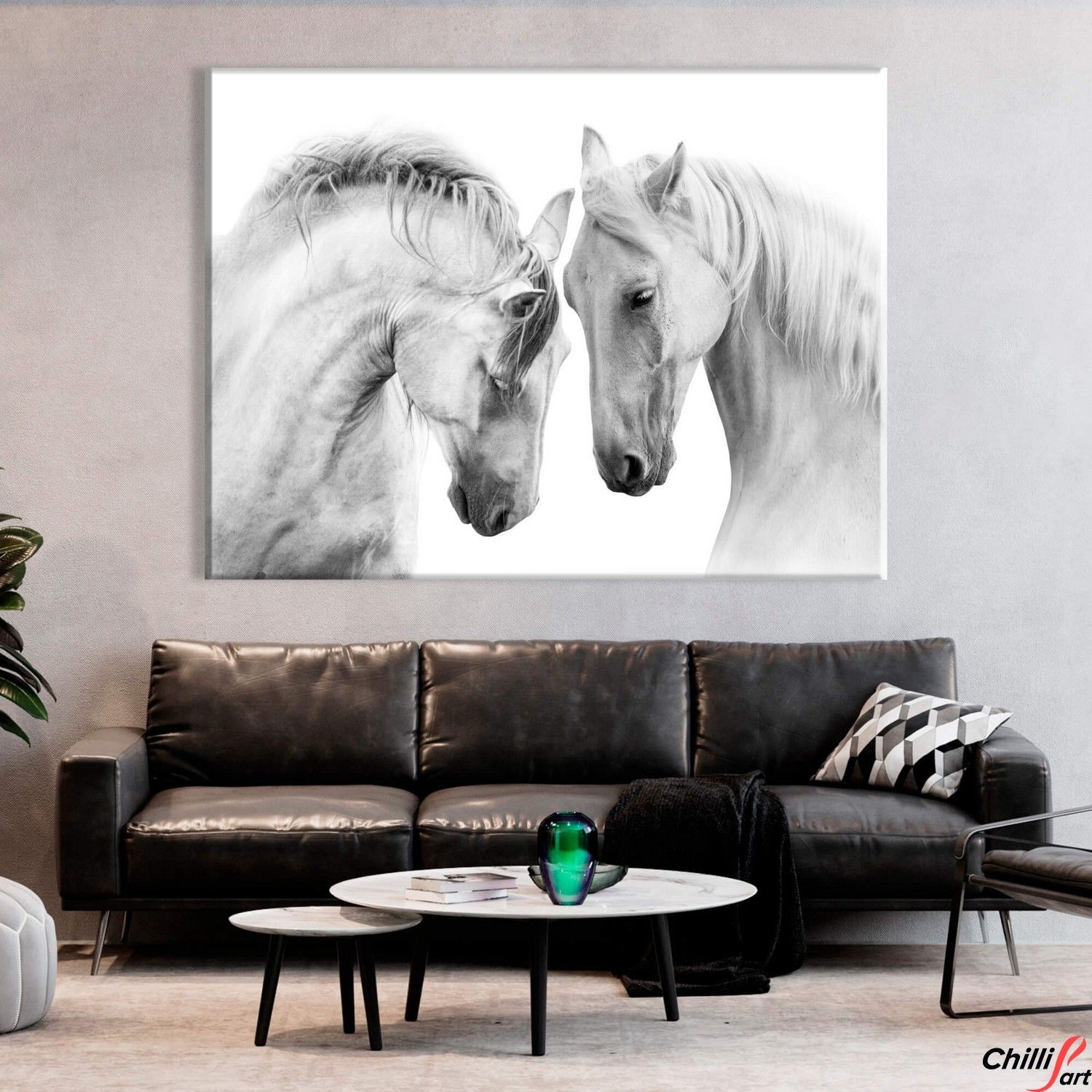 Картина Two White Horses