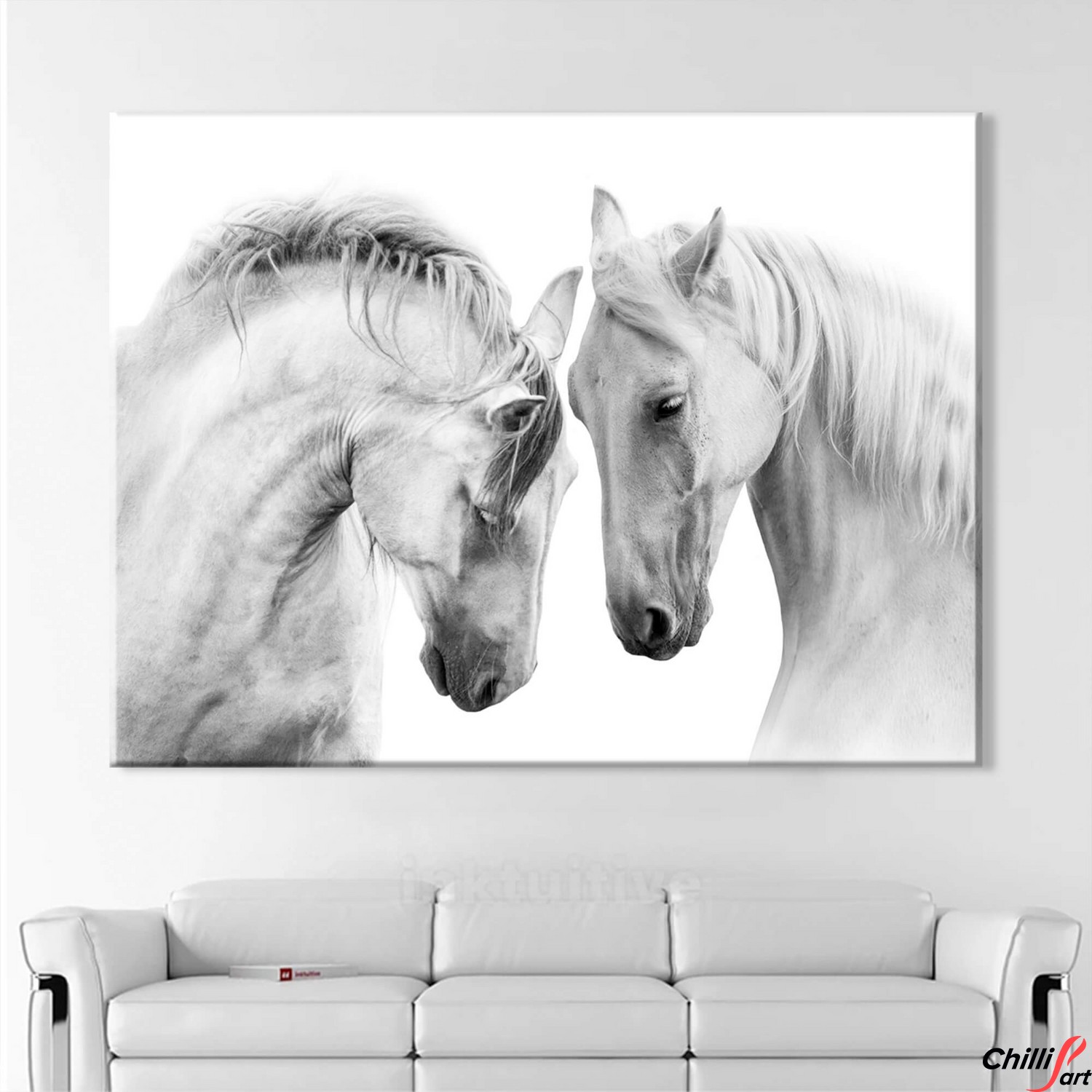Картина Two White Horses