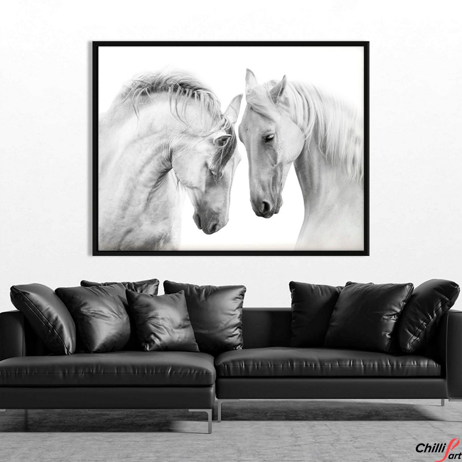 Картина Two White Horses