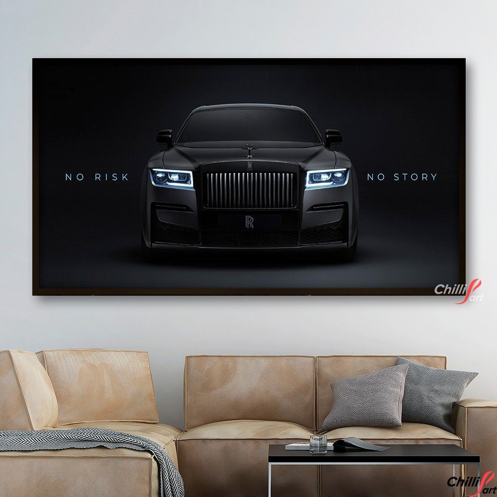 Картина Rolls Royce: No Risk - No Story - 40х80 см
