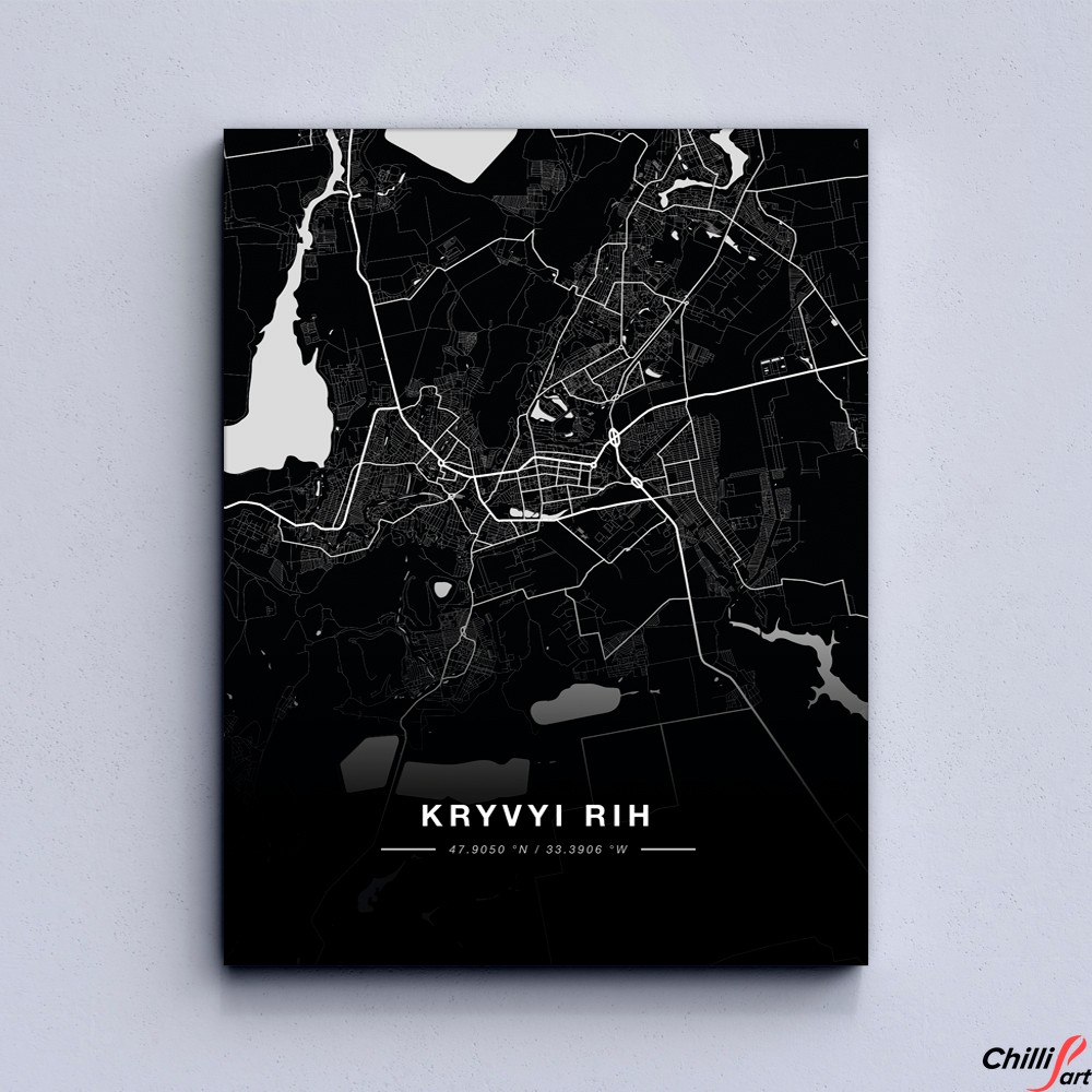 Картина Kryvyi Rih map