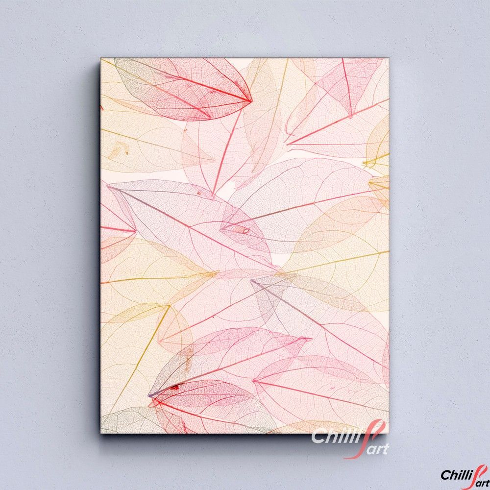 Картина Colorful splash leaf