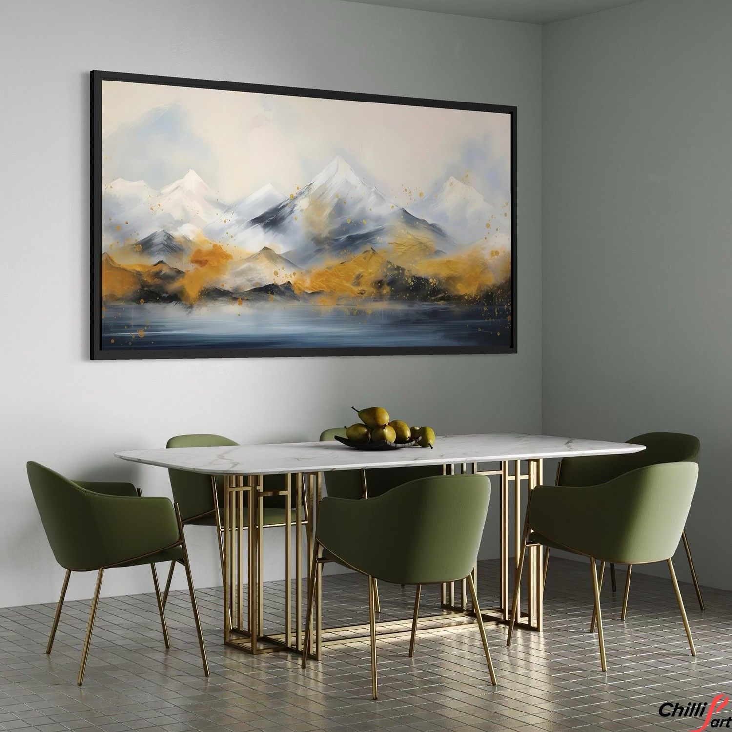 Картина Golden Echo of the Mountains