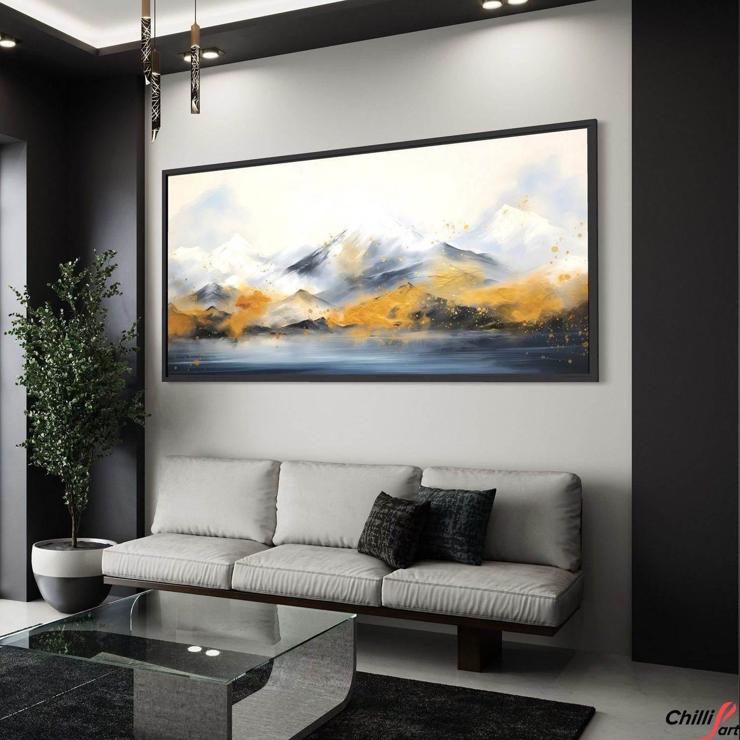 Картина Golden Echo of the Mountains