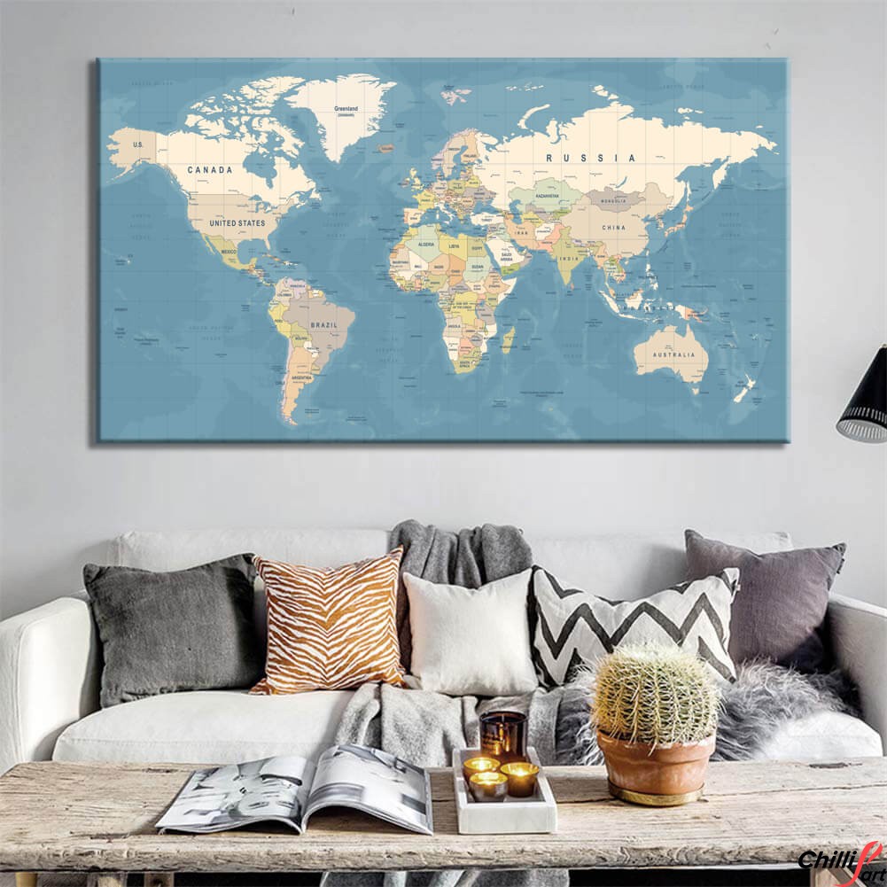 Картина World map