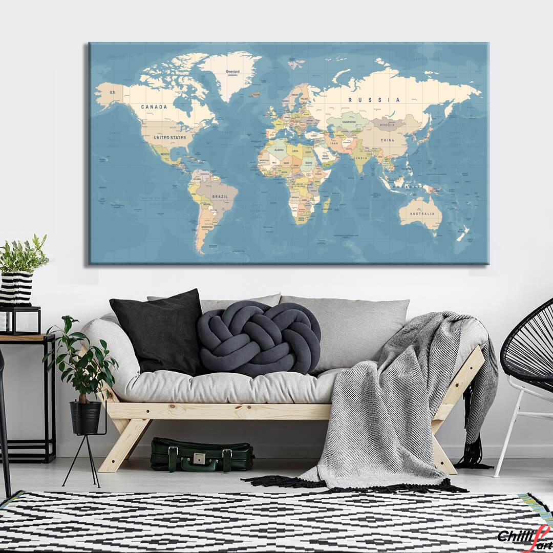 Картина World map