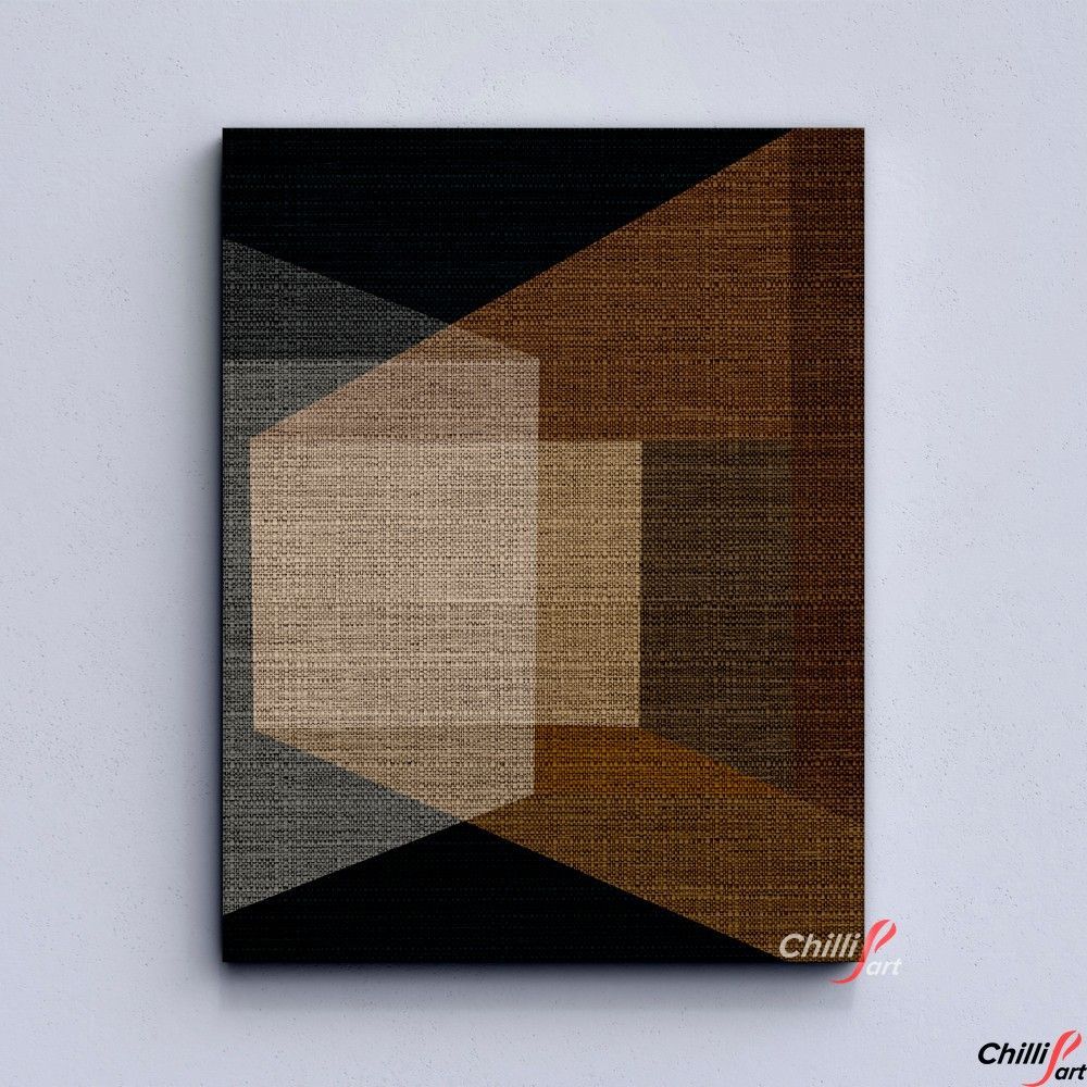 Картина Brown Geometric Abstract