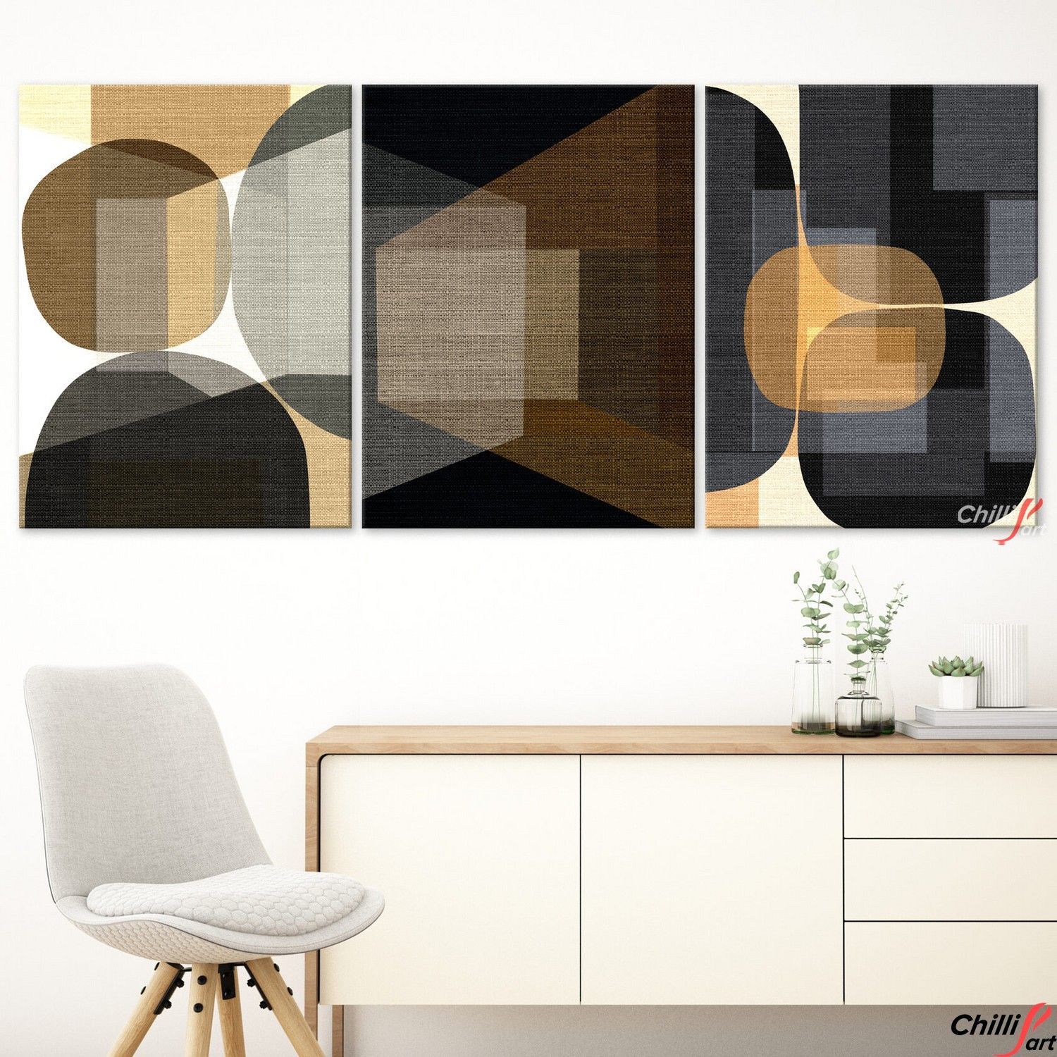 Картина Brown Geometric Abstract