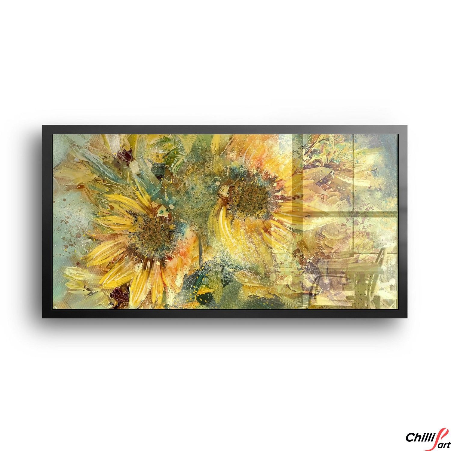 Картина Textured Sunflower Field