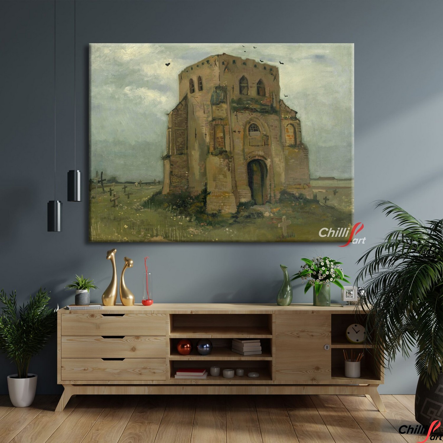 Картина Старая колокольня в Нейнене
