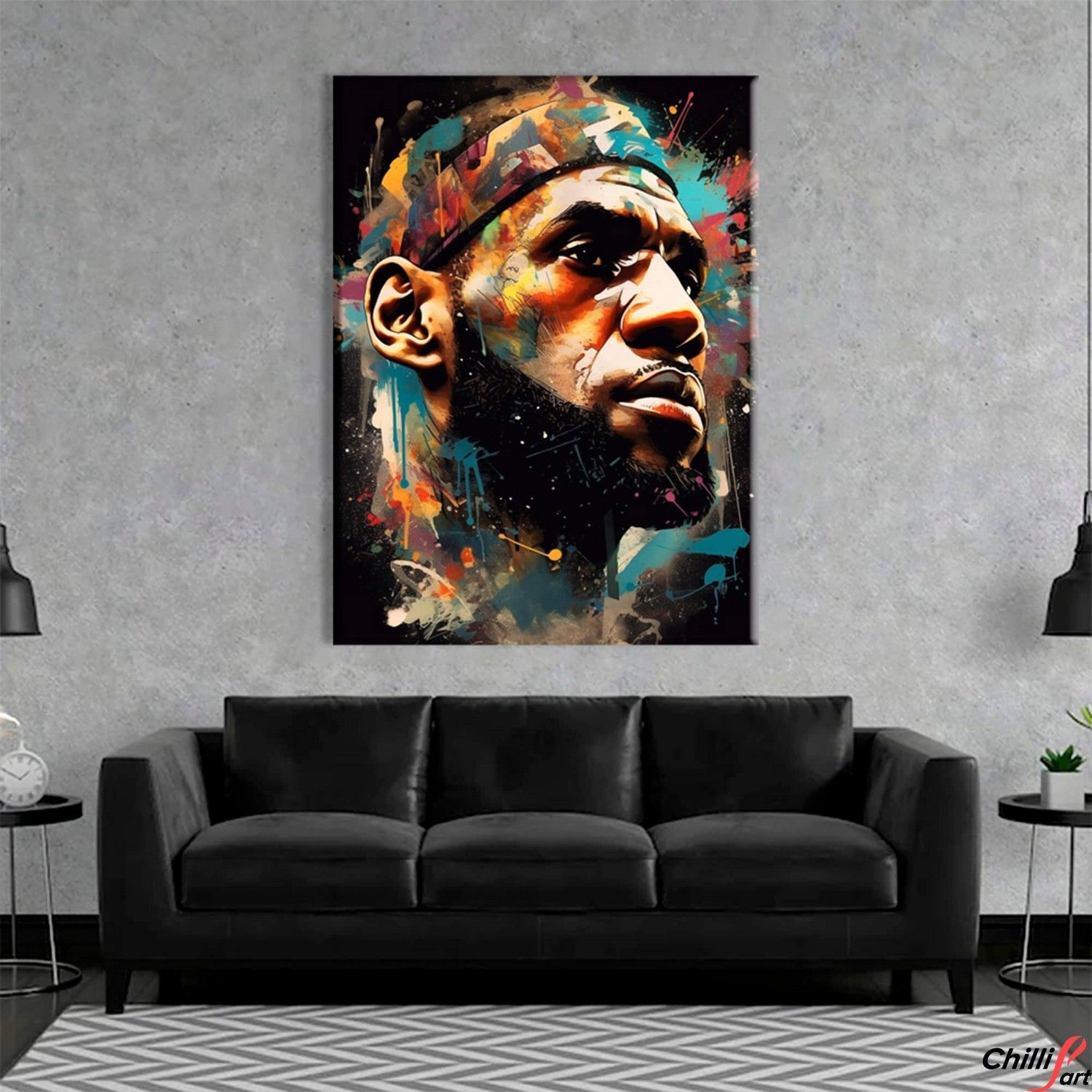 Картина Lebron James Graffiti Art №1