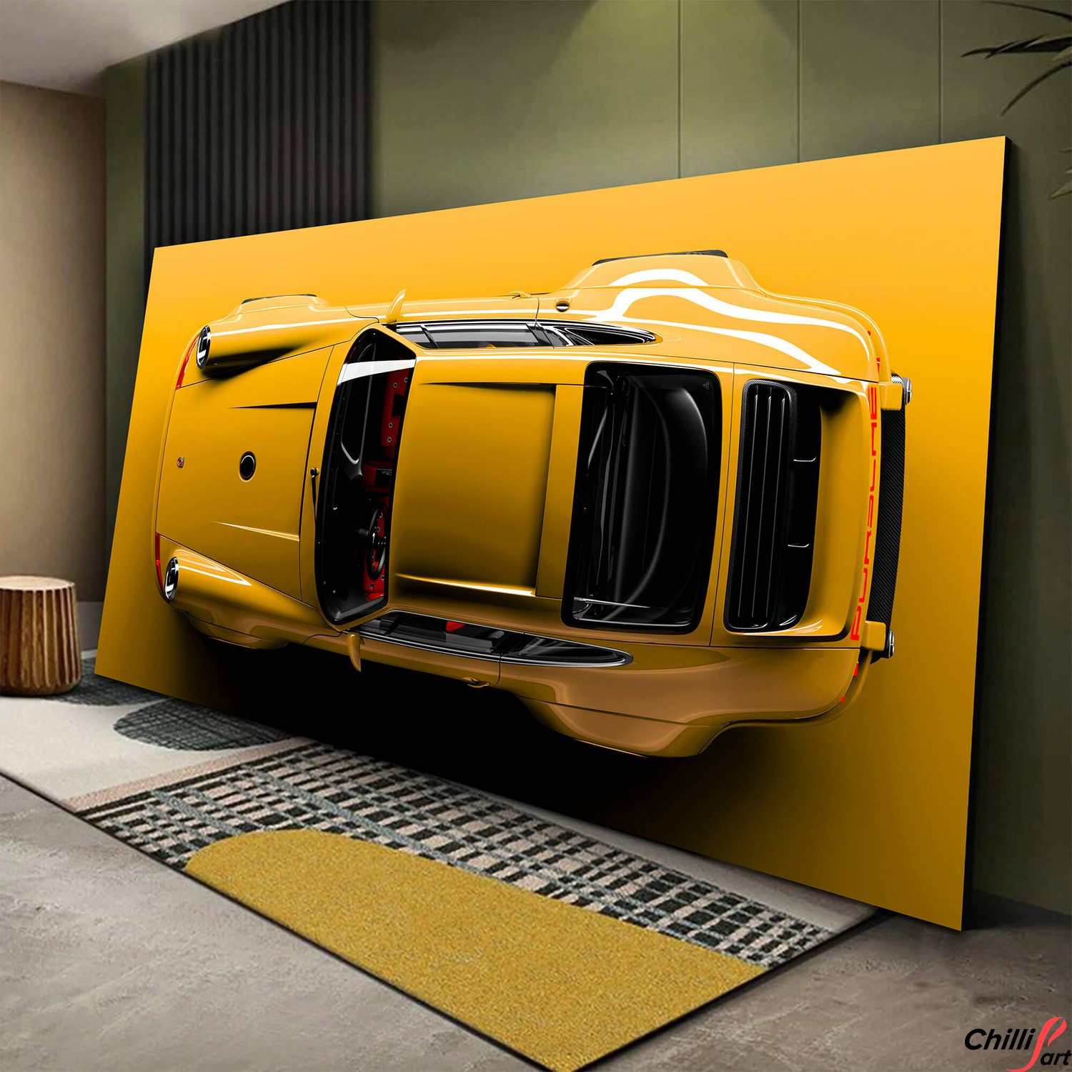 Картина Yellow Porsche 911