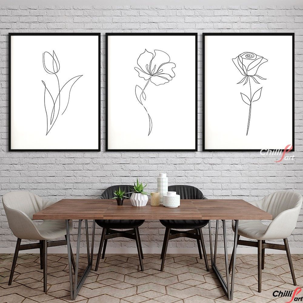 Картина Flower lines