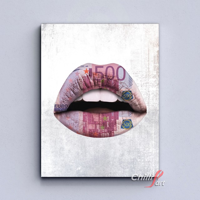 Картина Lips Euro White