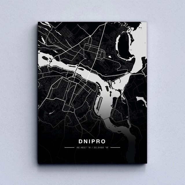 Картина Dnipro map