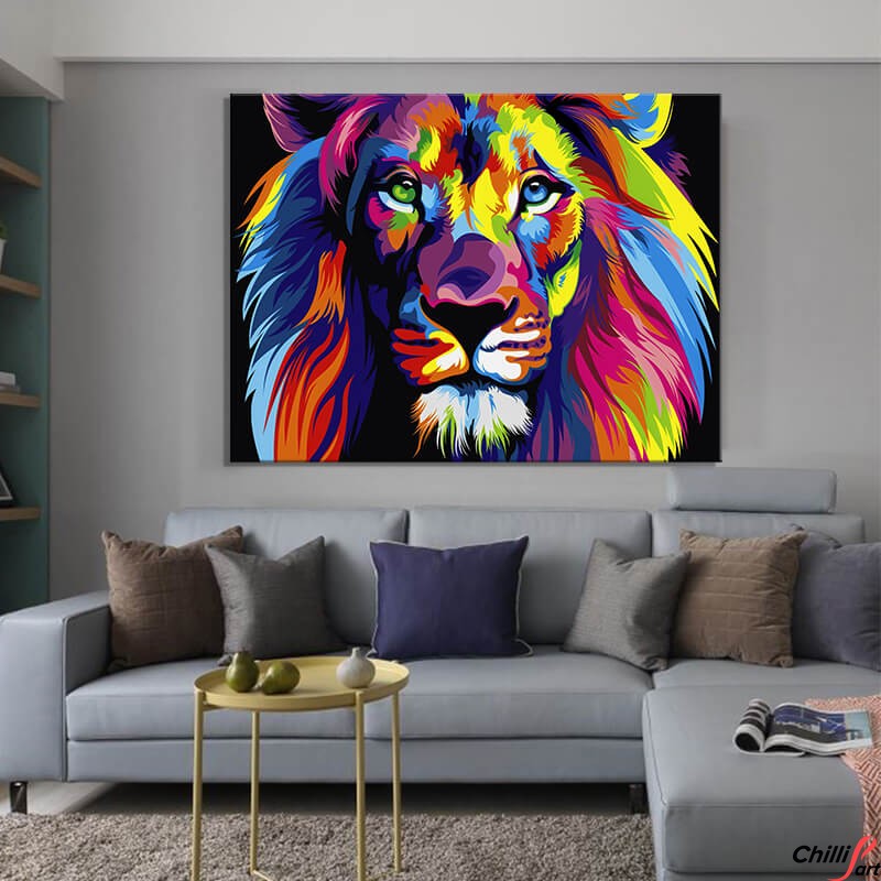 Картина Colorful Lion