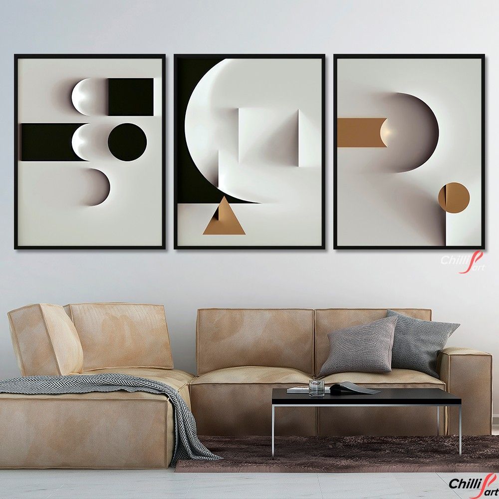 Картина Modern Black White Abstract