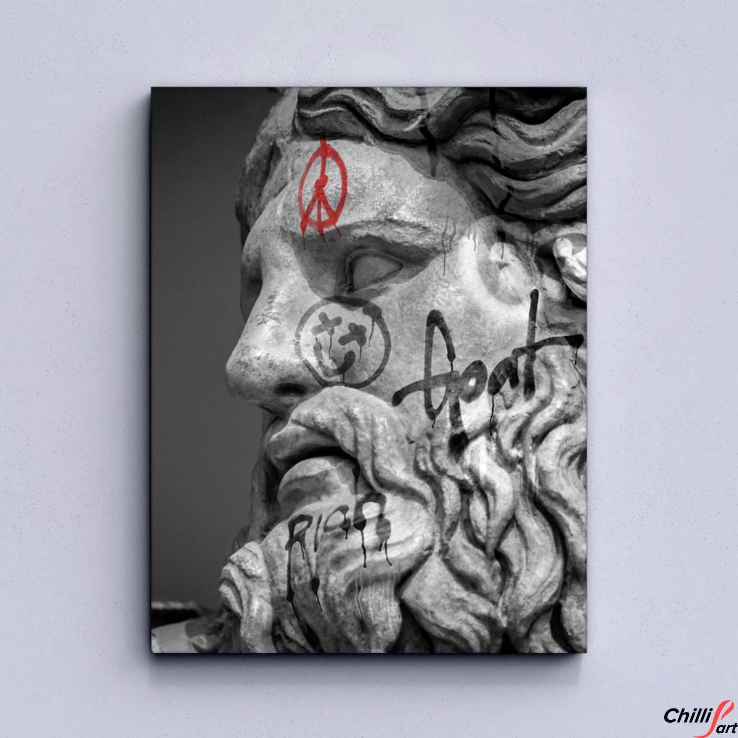 Картина Art Statue Peace - 90x180 см - Без рамки