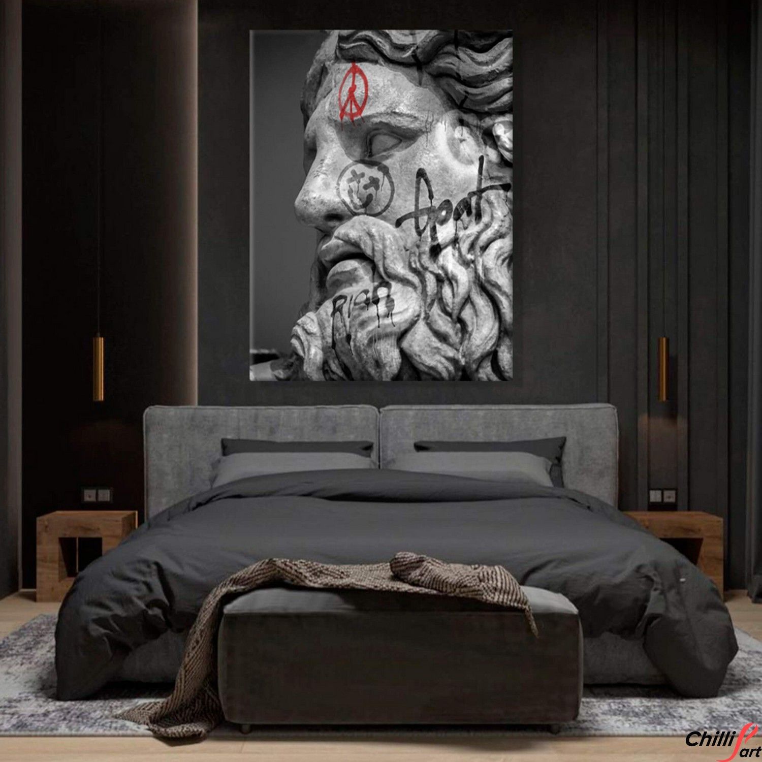 Картина Art Statue Peace - 90x180 см - Без рамки