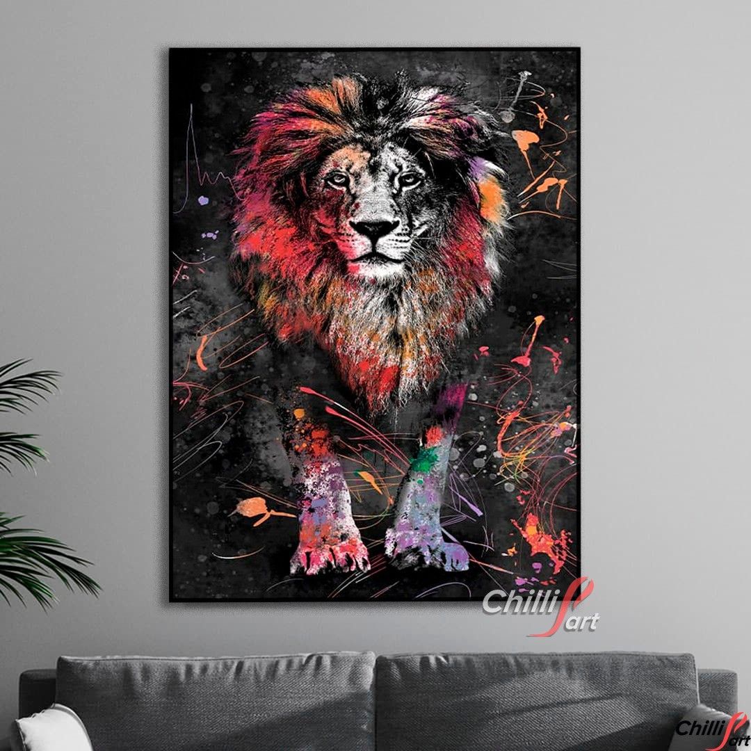Картина Graffiti Lion - 45х60 см