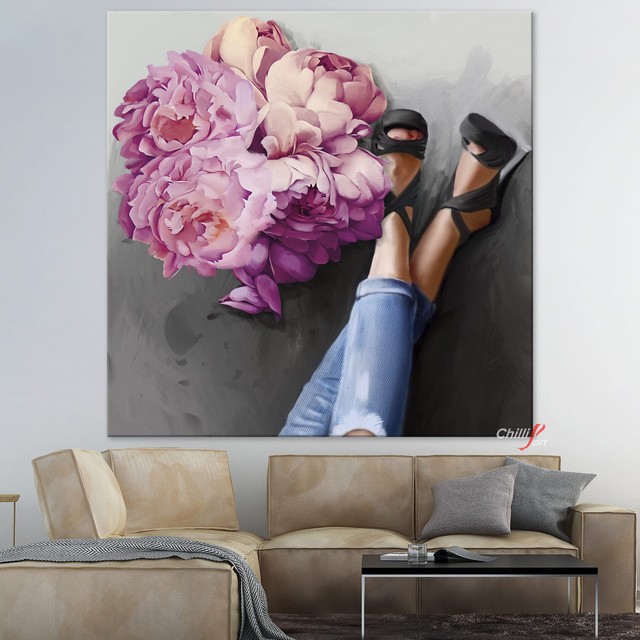 Картина Flowers and heels