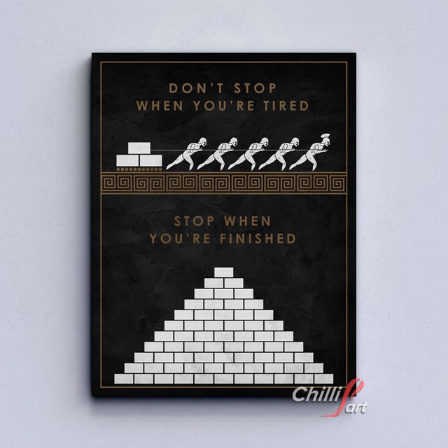 Картина Don't stop when you're tired