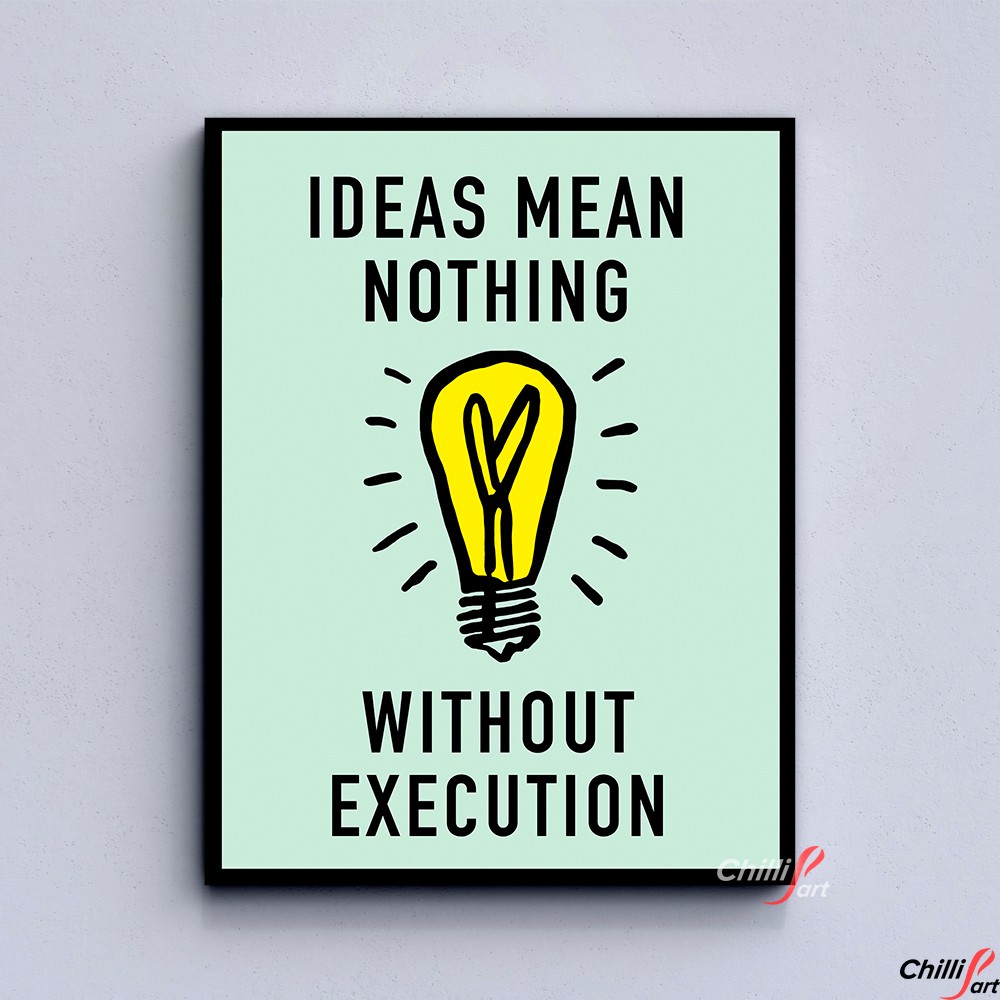Картина Ideas mean nothing