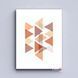 Картина Pastel Triangles Red