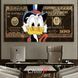 Картина 100$ gold scroodge